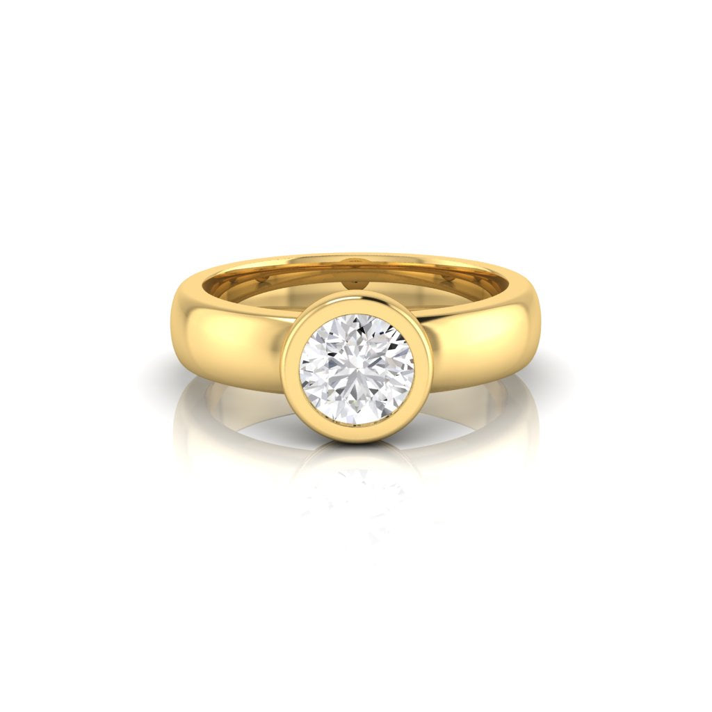 Megan Brilliant diamond Bezel Ring